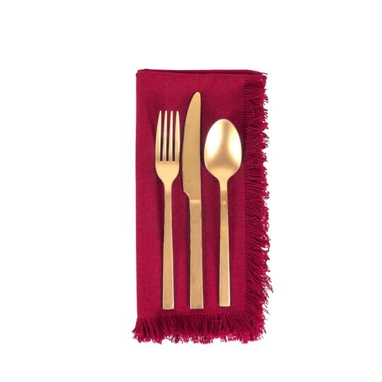 DII® Solid Heavyweight Fringed Napkins